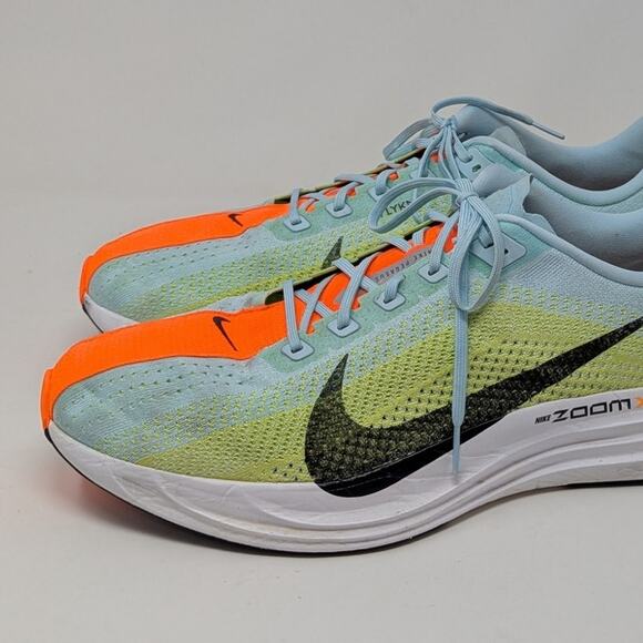 Nike Pegasus Plus Sneaker Running Shoe Glacier Blue Light Lemon Twist Life Lime - Picture 9 of 10